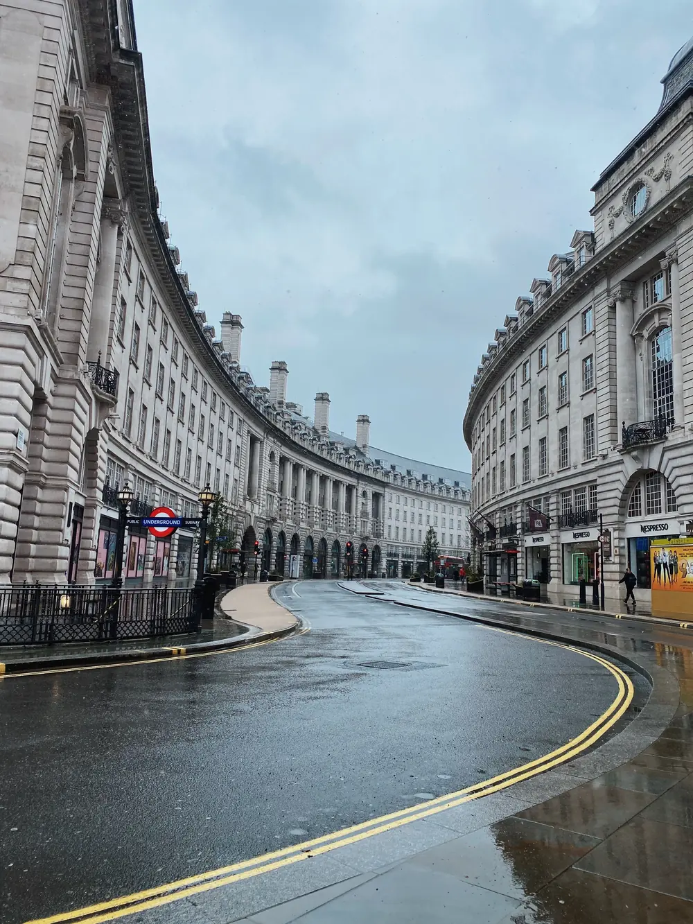 A London street scene, flights from Lagos to London